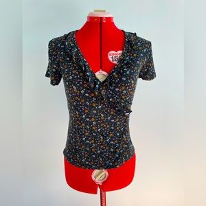 Floral Tie Up Top